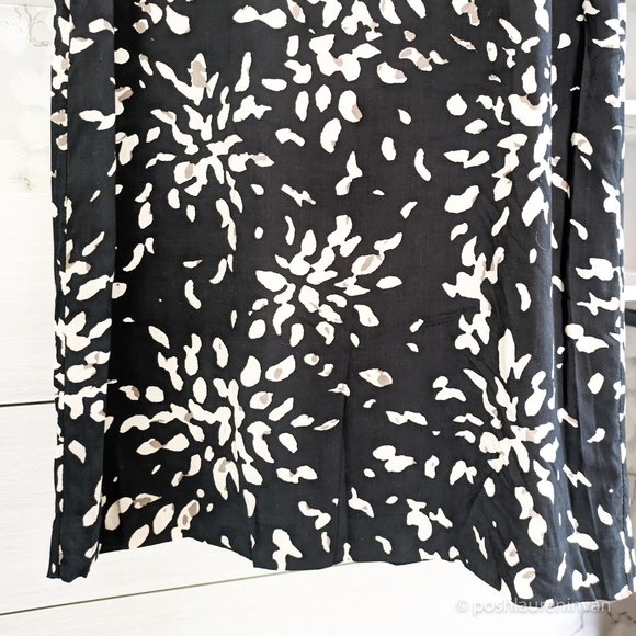 Jaeger Sleeveless Shift Dress – Black / White Floral Print – US 6 - Picture 8 of 16